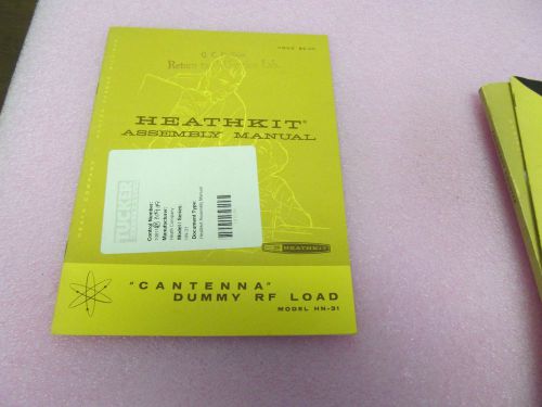 HEATHKIT HN-31 CANTENNA RF LOAD INSTRUCTION  MANUAL/PARTS LISTS/SCHEMATIC,