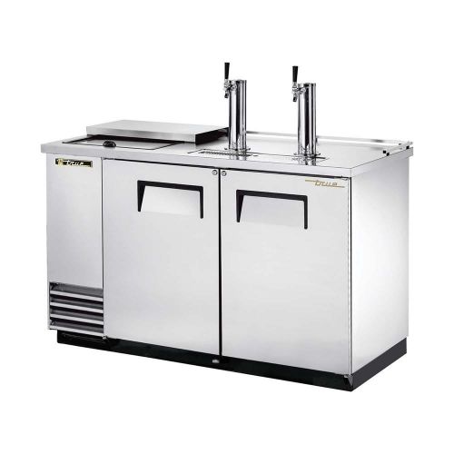 Club top draft beer cooler (2) keg capacity true refrigeration tdd-2ct-s (each) for sale