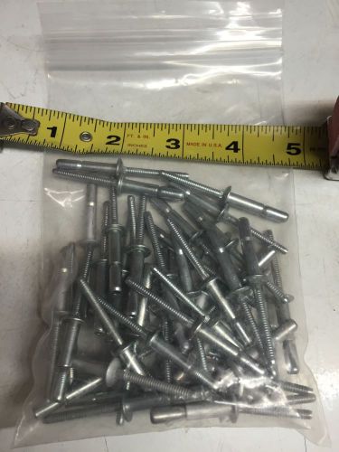 Pop Rivet High Strength 3/16&#034; OD X 9/16&#034; L Steel Zinc Plate Qty=36