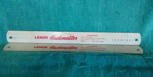 2-LENOX HACKMASTER POWER HACKSAW BLADE SHATTERPROOF 460H EPD NO. 22023