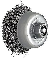 Cup brush,3&#034; crimped wire for sale