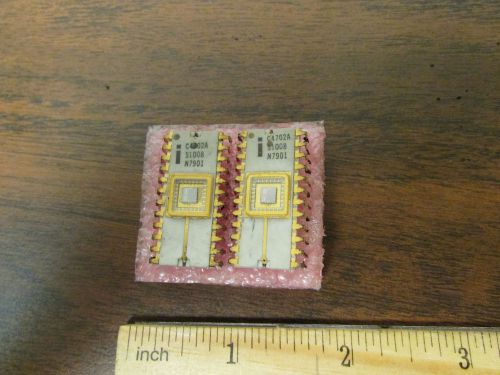 2 Gold Ceramic Vintage ICs Eproms 4702A