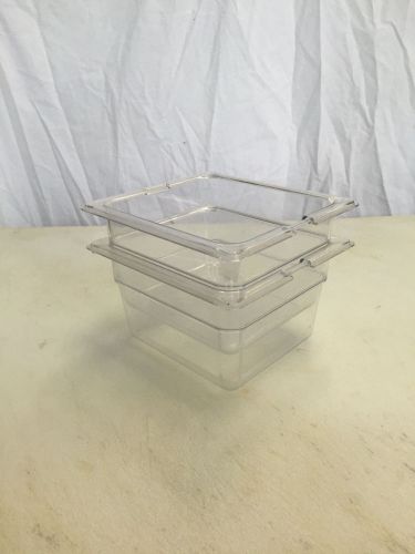 Carlisle Food Pan 4&#034; 1/6 Size - Clear