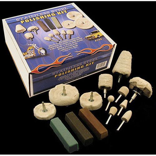 Enkay Aluminum polishing kit #142 with Compounds and Buffing Wheels