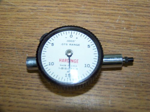 HARDINGE 1-B15-075-5 DIAL TEST INDICATOR .0005&#034; .075 RANGE