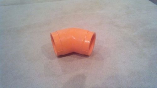 Central usa  3/4&#034; cpvc 45° degree elbow fire sprinkler f438 for sale