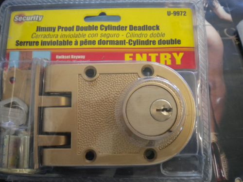 Defender Security Double Cylinder Deadbolt Lock U-9972