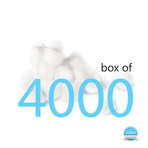 4000 Cotton Balls - a Medline Non-Sterile Cotton Balls, 1&#034; (2.54 cm) MDS21460