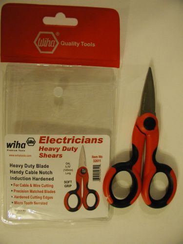 Wiha Soft Grip Electricians Shears 32611