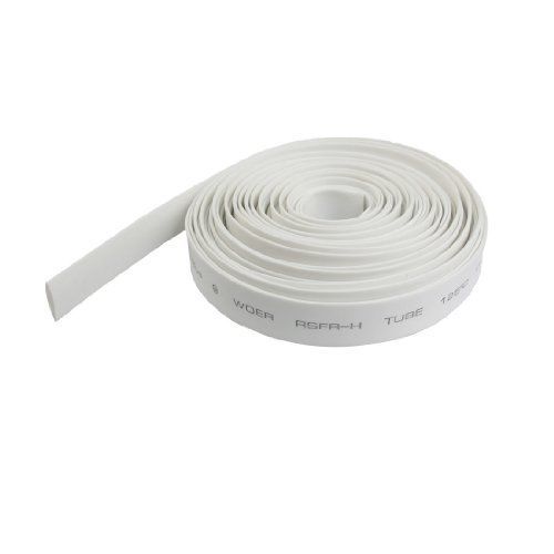 Amico Ratio 2:1 7mm Dia White Polyolefin Heat Shrinkable Tube 6M 19.7Ft