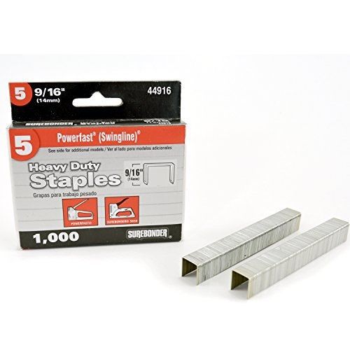 Surebonder 44916 Heavy Duty, Wide Crown, Swingline Type Staple with 9/16-Inch