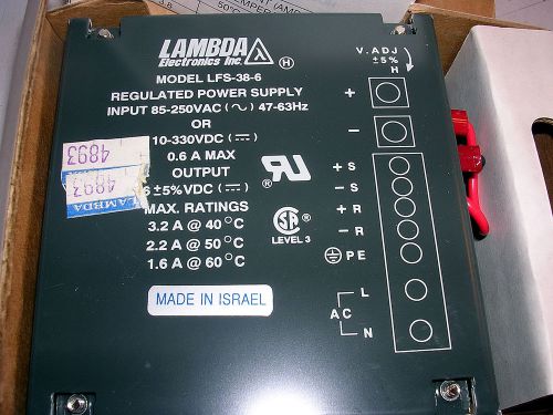LAMBDA  LFS-38-6  DC POWER SUPPLY USED