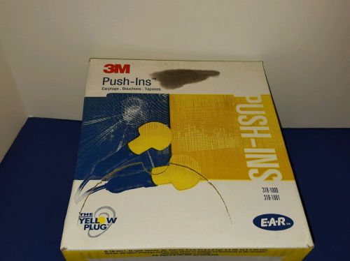 3M 318-1000 EARPLUGS - E-A-R Push-Ins Uncorded Foam Earplugs (100 Pairs)