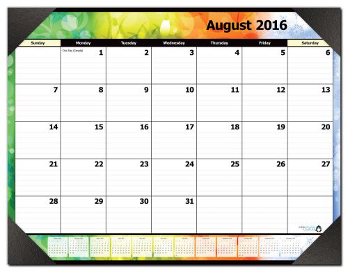 17-Month School Year Desk Calendar - Cool School Studios - Aug 2016 to Dec 2017