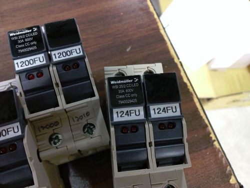 Weidmuller WSI 25/2 CC/LED Fuse Terminal Blocks