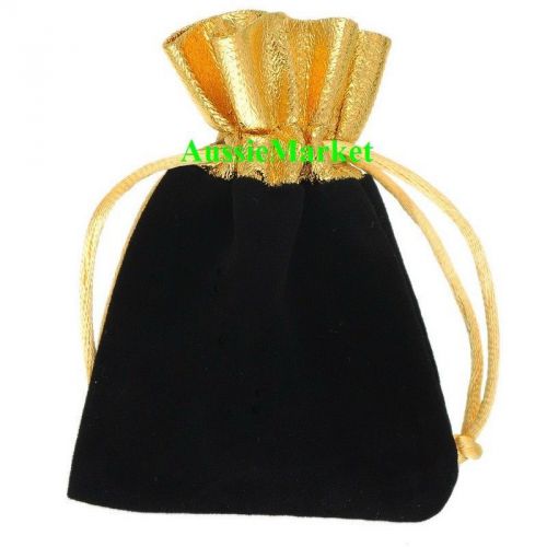 5 x velvet gift bags pouch favour wedding party ring jewelry bridal organza new