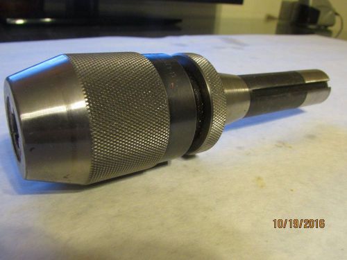 ALBRECHT GERMANY INTEGRAL SHANK KEYLESS DRILL CHUCK 1/32 - 1/2 CAPACITY R8