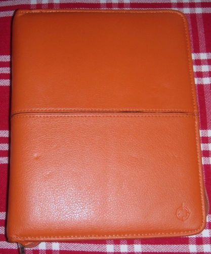 Franklin Covey 7 Ring 1.5&#034; Binder Leather Folder Organizer Portfolio &#034;x10.5&#034; Zip