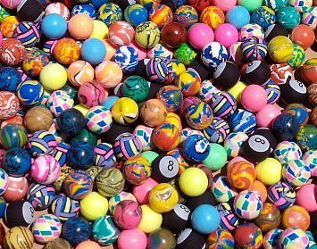 ASSORTED 27 MM Premium Bouncy Balls (500 count)