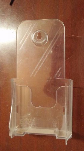 Acrylic Brochure Display Holder Stand 4-1/8w x 1-3/4&#034;d x 8&#034;h