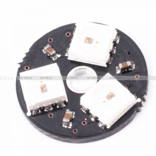 Ws2812 3bit 5v 5050 rgb led lamp panel board round precise for arduino 1pcs for sale