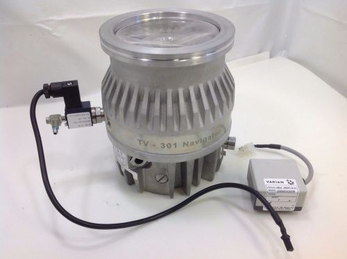 Varian turbo-v 301 navigator turbo vacuum pump, tv-301 w nav vent tv-141 for sale