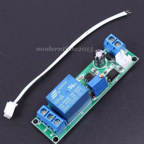 12V Trigger Delay Relay Timer Control Module With Adjustable Potentiometer NO