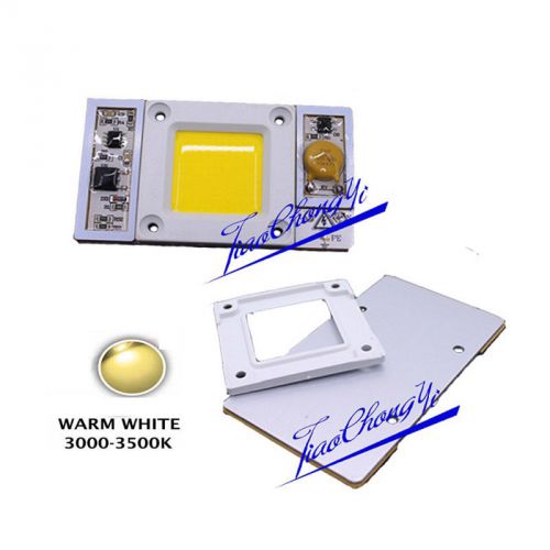 1pcs ac 220v high power 50w led chip built-in driver warm white 3000-3500k led for sale