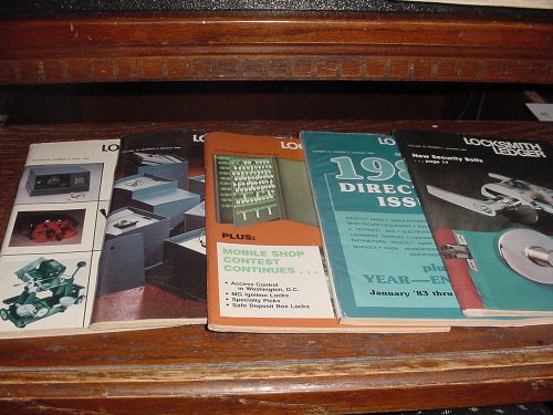 Locksmith lot 5 magazines Locksmith Ledgers 1984 Jan Feb Mar &amp; Apr + directory