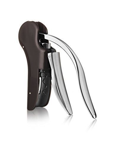 Vacu Vin 66505606 Lever Vertical Corkscrew, Stainless Steel