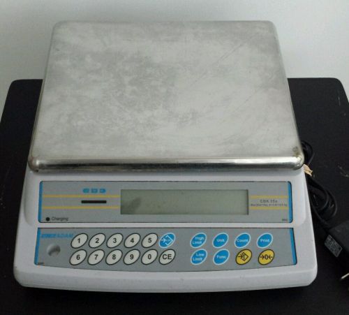 ADAM EQUIPMENT CBK 35A Digital Bench Scale, SS Pltfrm, 35 lb. Cap. RECHARGEABLE