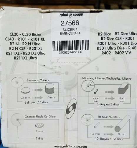 New, Robot Coupe 27566 5/32&#034; Slicing Disc