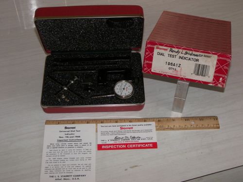 STARRETT 196A1Z DIAL TEST INDICATOR    Brand New!!!