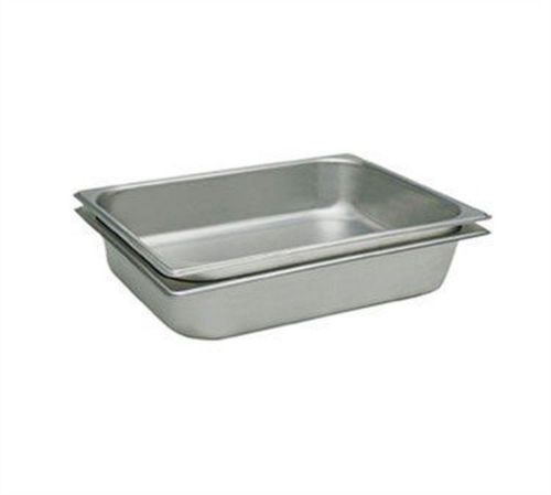 2 x Update International STP-502 Steam Table Pan, Half Size, 2-1/2&#034; Deep, 25 ...