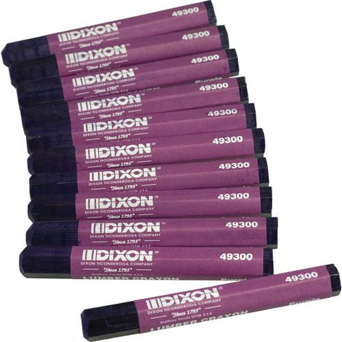 Dixon 1/2&#034; Hexagonal Lumber Crayons Box of 12, Many Colors!