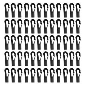 60pcs Handbag Rope with Black Elastic Carabiner Hook for