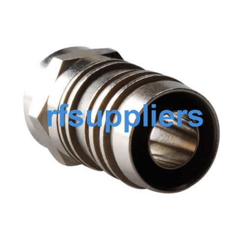 2pcs F Crimp Plug male straight RF connector for RG6 75 Ohm