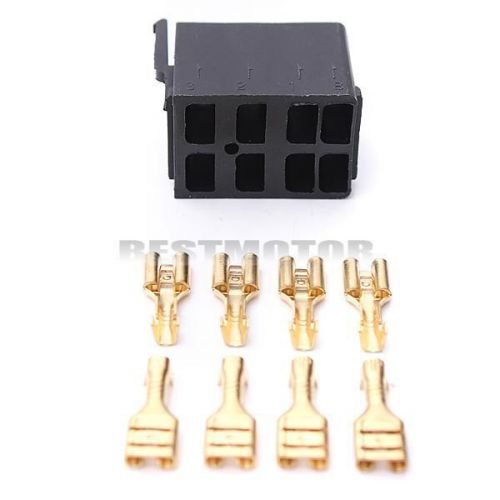 8 pcs Female Spade Terminals &amp; Rocker Switch ARB Plug Socket Carling Style Boat