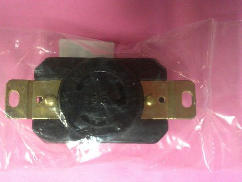 20A 250V NEMA L6-20R BLACK RECEPTACLE  BRAND NEW