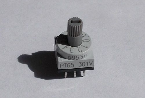 PT65-301 Apem Rotary Switch , BCD 5, 9, 12, 15, 24 Volts Binary Coded Decimal