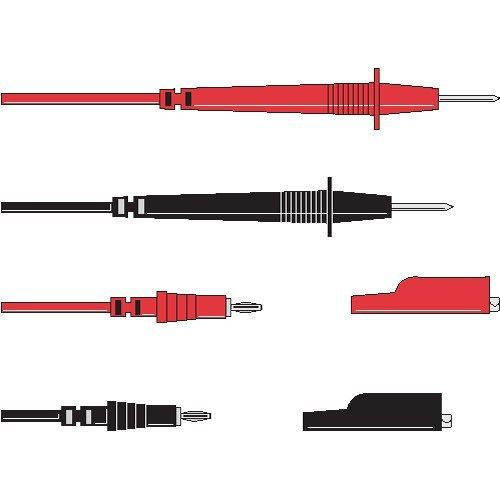 Triplett 79-127 48&#034; Test Leads With Insulated Screw-On Alligator Clips