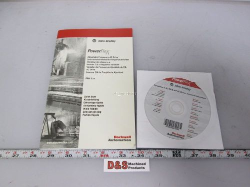 Allen-Bradley 22A-QS001F-MU-P April 2007 PowerFlex 4 Quick Start Guide w/ CD-ROM