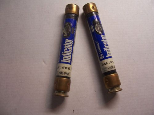 LOT 2 LITTELFUSE FLSR 1-6/10 ID INDICATOR 1-6/10A AMP RK5 600V-AC FUSE