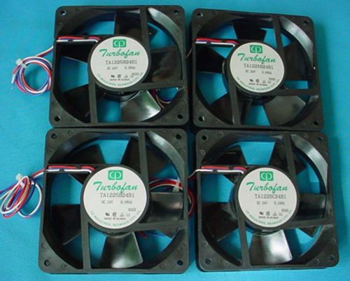 4 NEW&amp;NEVER USED CP-TURBOFAN TA1225C24B1 FAN LENGTH4.5/8&#034; WIDTH4.5/8&#034;  HEIGHT 1&#034;