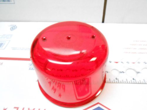 WRM-10 WHELEN GLASS RED LEN  DIAMETER 4.250/EFFECTIVE DIA 3.68 NEW OLD STOCK