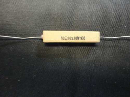 10PCS 10 OHM-10W-10% SAND BLOCK RESISTOR PW10