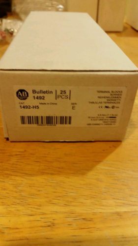 Allen Bradley 1492-H5 CIRCUIT BLOCK LED FUSE INDICATOR, 25pcs box 1492-H5