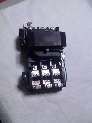Magnetic motor starter nema size 4 coil 200-208v or 230v  ge cr306f no contacts for sale