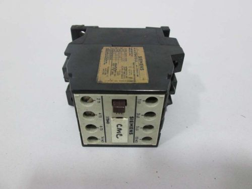 SIEMENS 3TB4010-0A SIZE 00 120V-AC 7-1/2HP 9A AMP CONTACTOR D343617