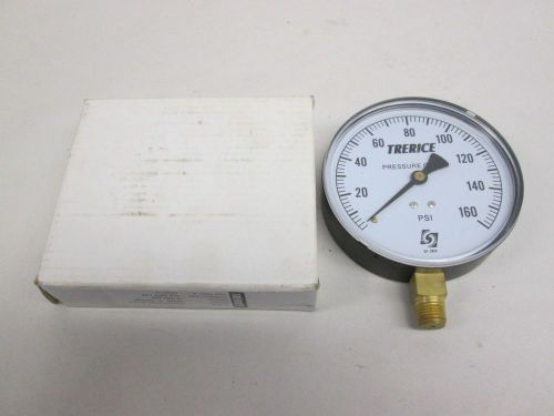 NEW TRERICE 800B4002LA120 PRESSURE 0-160PSI 4 IN 1/4 IN NPT GAUGE D302085